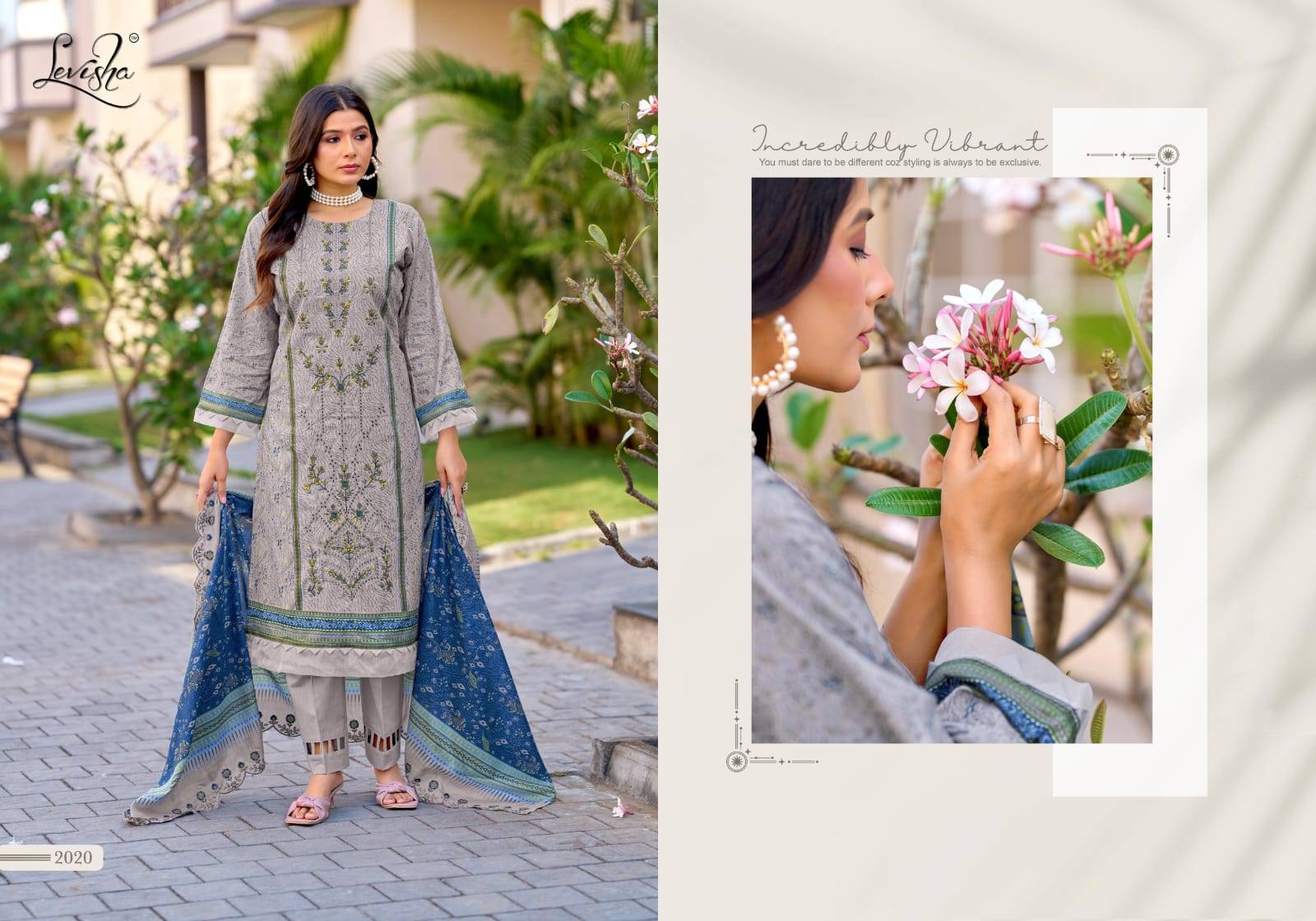 Madhubala-14 by Levisha 2013 to 2020 Series Indian Traditional casual wear Pakistani Camric Lawn Cotton dresses At Wholesale Price